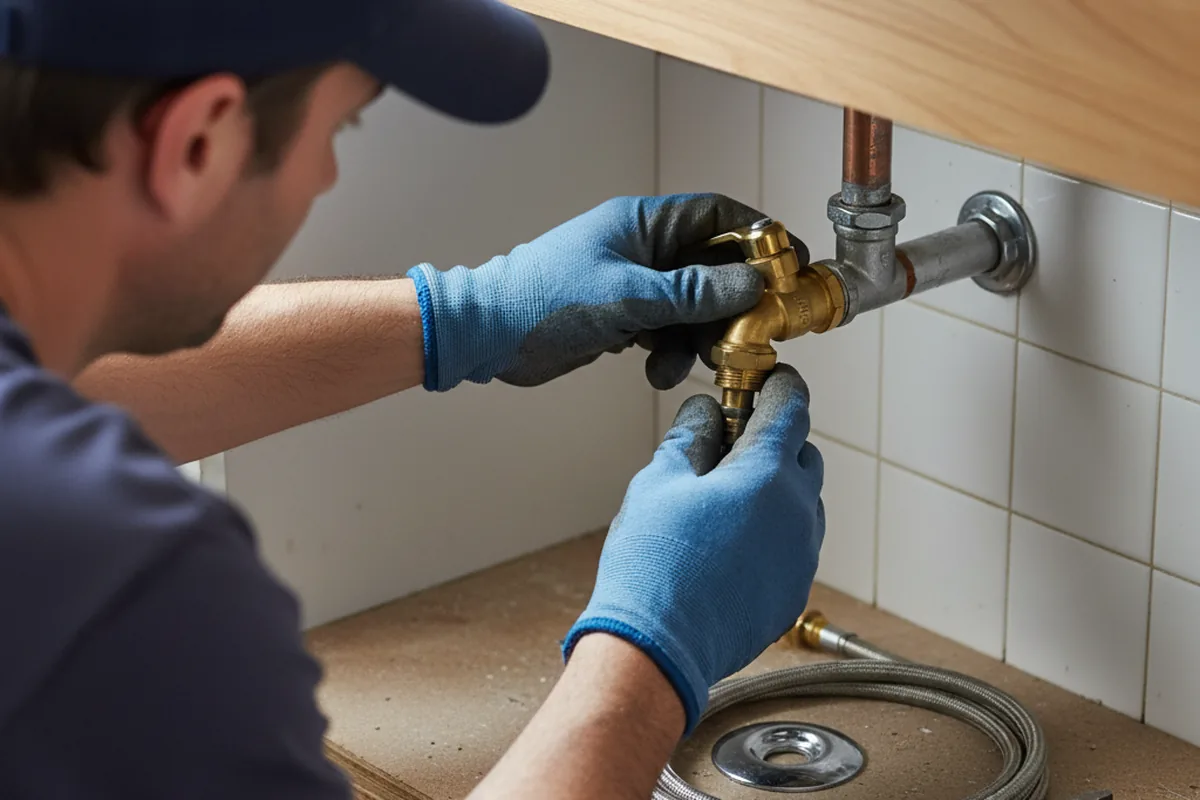 Shutoff valve and fitting work during Emergency Plumbing in Suffern